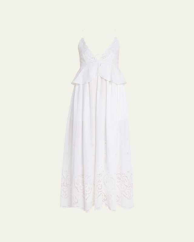 Heart Crochet Midi Cami Dress
